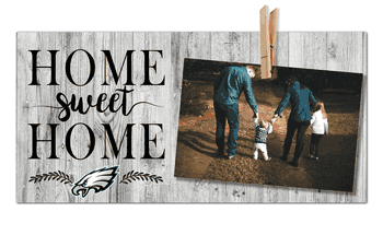 Philadelphia Eagles Home Sweet Home Clothespin 6x12