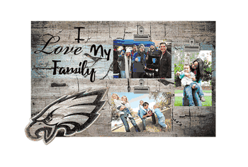 Philadelphia Eagles I Love my Family Clip Frame
