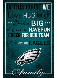 Philadelphia Eagles In This House 17x26