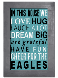 Philadelphia Eagles In This House Sign
