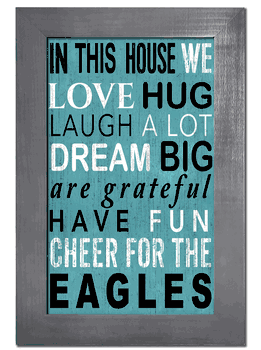 Philadelphia Eagles In This House Sign