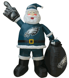 Philadelphia Eagles 7 FT Inflatable Santa