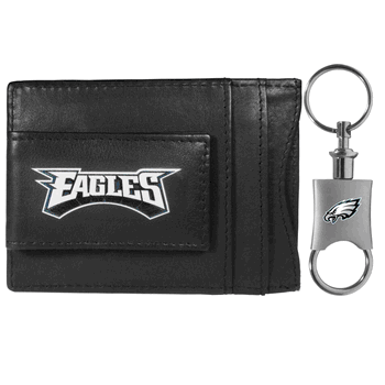Philadelphia Eagles Leather Cash & Cardholder & Valet Key Chain