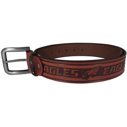 Philadelphia Eagles Leather Embossed Belt