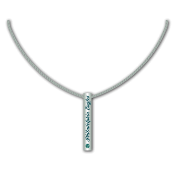 Philadelphia Eagles Necklace Silver Bar - Special Order