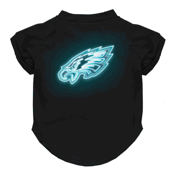 Philadelphia Eagles Neon Pet T-Shirt, Large