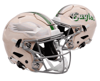 Philadelphia Eagles NFL Full Size SPEEDFLEX Authentic Speed Football Helmet RETRO