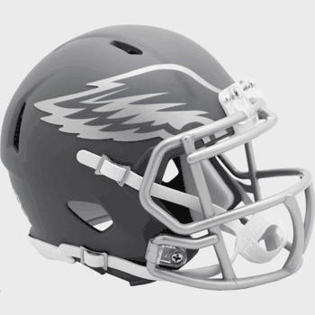 Philadelphia Eagles NFL Mini Speed Football Helmet SLATE