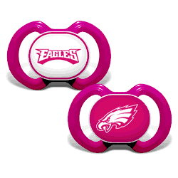 Philadelphia Eagles Pacifier 2-Pack - Pink