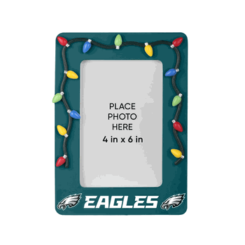 Philadelphia Eagles Picture Frame with Holiday Lights
