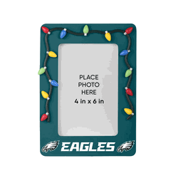 Philadelphia Eagles Picture Frame with Holiday Lights