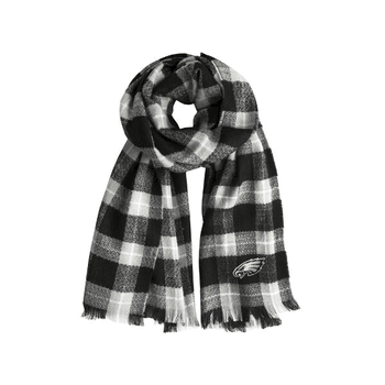 Philadelphia Eagles Plaid Blanket Scarf BL-GRY