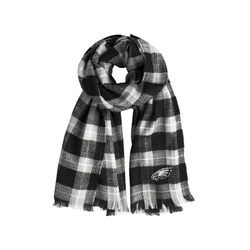 Philadelphia Eagles Plaid Blanket Scarf BL-GRY