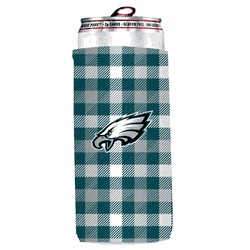 Philadelphia Eagles Plaid Insulated Slim Can Sleeve