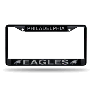 Philadelphia Eagles Primary Black Chrome Frame with Plastic Inserts 12