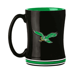 Philadelphia Eagles Retro Black 14oz Relief Mug