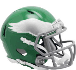 Philadelphia Eagles Riddell Mini Helmet 2023 Alternate On-Field Kelly Green