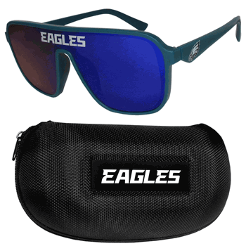 Philadelphia Eagles Shield Sunglasses with Case