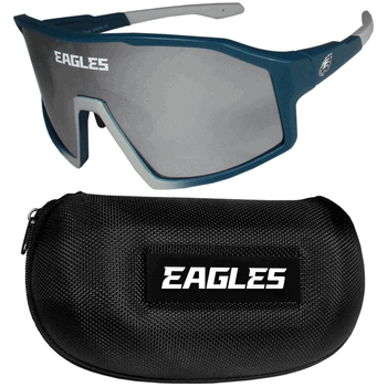 Philadelphia Eagles Shield Sunglasses with Case