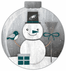 Philadelphia Eagles Snowglobe 12in Wall Art
