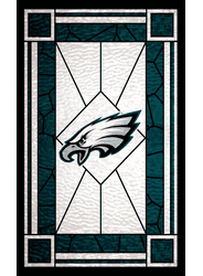 Philadelphia Eagles Stained Glass 11x19 Wood Sign