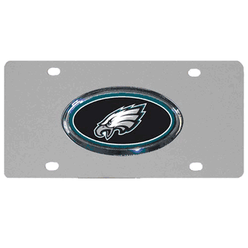 Philadelphia Eagles Steel License Plate, Dome