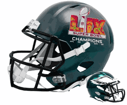 Philadelphia Eagles Super Bowl 59 LIX Championship NFL Mini Speed Football Helmet