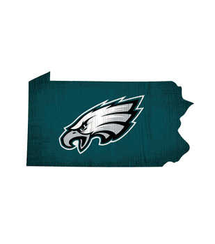Philadelphia Eagles Team Color Logo State Sign