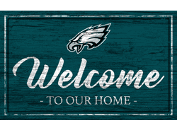 Philadelphia Eagles Team Color Welcome 11x19 Sign