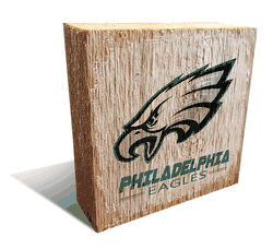 Philadelphia Eagles Team Logo Block 6X6