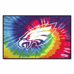 Philadelphia Eagles Tie Dye Starter Mat Accent Rug - 19in. x 30in.
