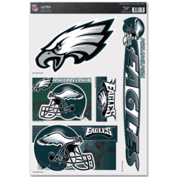 Philadelphia Eagles Ultra Decal 11in x 17in Multi Logo