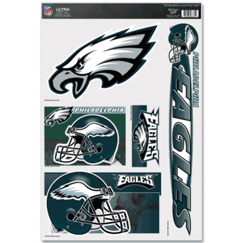 Philadelphia Eagles Ultra Decal 11in x 17in Multi Logo