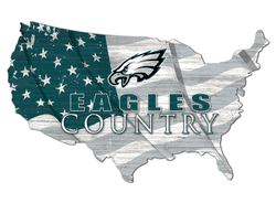 Philadelphia Eagles USA Shape Flag Cutout