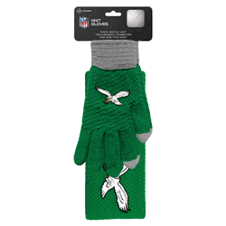 Philadelphia Eagles Waffle Knit Glove Headband Set