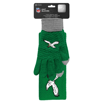 Philadelphia Eagles Waffle Knit Glove Headband Set