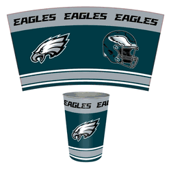 Philadelphia Eagles Wastebasket 3.3 Gallon Tin