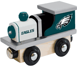 Philadelphia Eagles Wood Train Engine