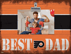 Philadelphia Flyers 10" x 8" Best Dad with Stripe Clip Frame
