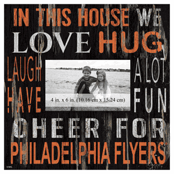 Philadelphia Flyers 10x10 In This House Frame Sign