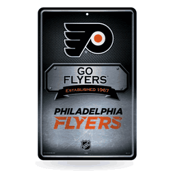 Philadelphia Flyers  11" x 17" Metal Home Dcor Sign