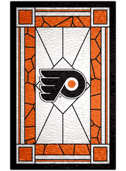 Philadelphia Flyers 11x19 Stained Glass Wood Sign