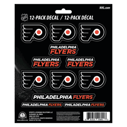 Philadelphia Flyers 12 Count Mini Decal Sticker Pack