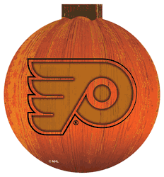 Philadelphia Flyers 12 in. Halloween Pumpkin Sign