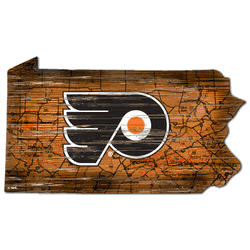 Philadelphia Flyers 12" Mini Roadmap State Sign