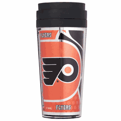Philadelphia Flyers 16oz Acrylic Travel Tumbler with Metallic Graphics