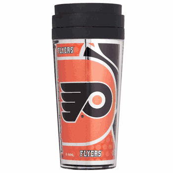 Philadelphia Flyers 16oz Acrylic Travel Tumbler with Metallic Graphics