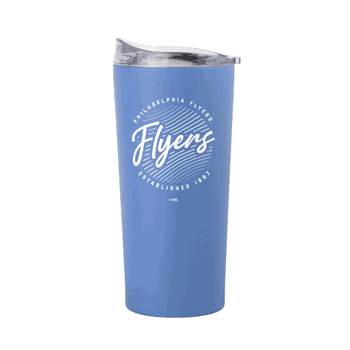 Philadelphia Flyers 20oz Retro Script Arctic Powder Coat Tumbler