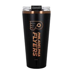 Philadelphia Flyers 32oz Black and Copper Big Slim with Straw