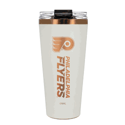 Philadelphia Flyers 32oz Crme and Copper Big Slim Tumbler with Straw